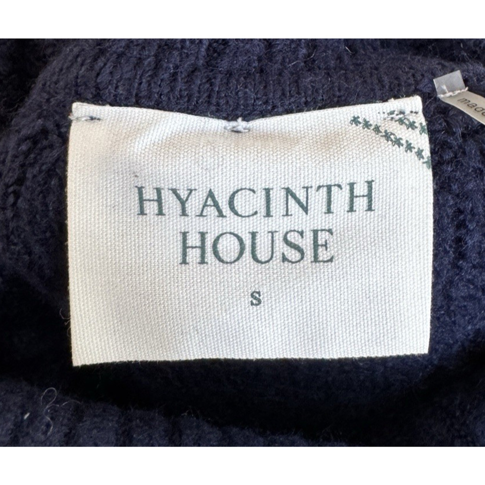 Tuckernuck Hyacinth House Sweater Navy White Diamond Demi Turtleneck Small - Picture 7 of 10